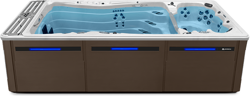 Een Michael Phelps Signature Series zwemspa van MasterSpas.