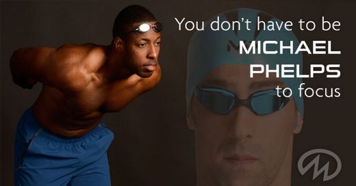 Je hoeft geen Michael Phelps te zijn om je te concentreren