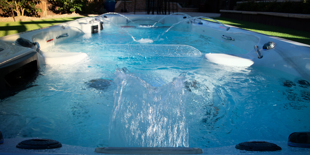 Close-up van de waterval op een Momentum D