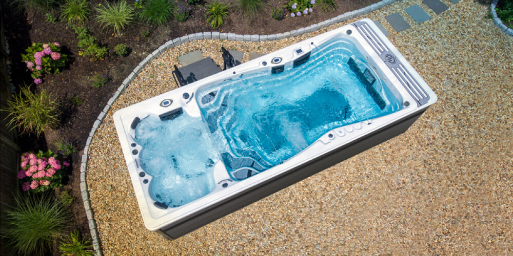 Luchtfoto van een Momentum D in een achtertuin.